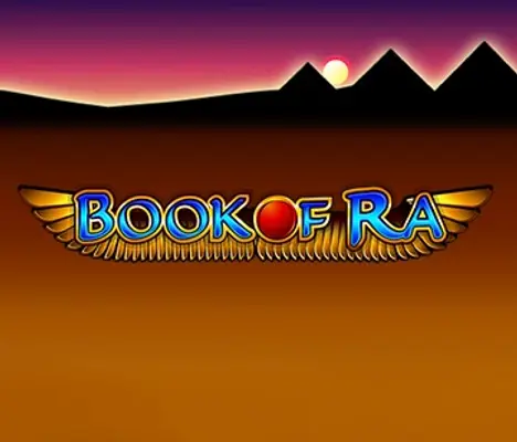 Book of Ra slot logo by Greentube at Betflag