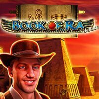 Book of Ra Deluxe slot icon by Novomatic, available at Betflag
