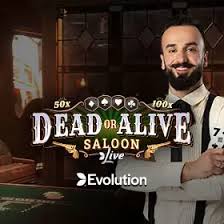 Dead or Alive: Saloon logo – Live Shows by Evolution at Betflag